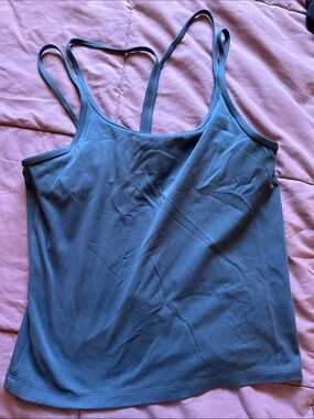 PINK Victoria's Secret Slate Blue Double-Strap Tank